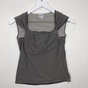 Armani Collezioni stripe sleeveless top